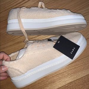 Blush Zara platform sneakers 38